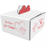 Caixa Valentina Cupido - Pack de 10 - 10x10x5 cm