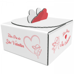 Caixa Valentina Cupido - Pack de 10 - 10x10x5 cm