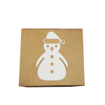 Caixa Araco White Snowman 20x20x6cm