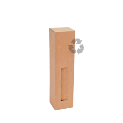 Caixa p/ 1 Garrafa c/janela 8x8x33 cm Recycled
